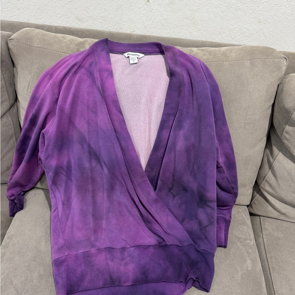 Athleta Women's Purana V-neck wrap sweatshirt